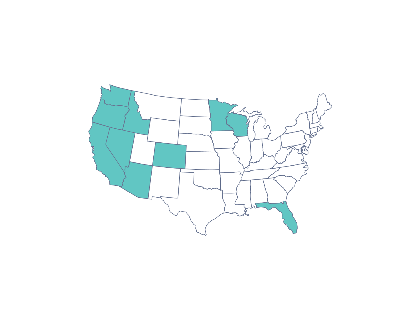 USA Service Areas Map